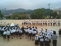 陸上部壮行会２